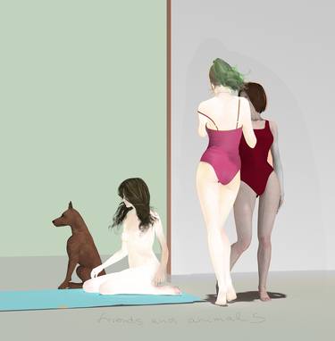 Print of Figurative Dogs Digital by Fred Juergen Rogner