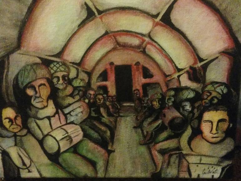 Cierra Artist Grim Anticipation Painting by Cierra Pride | Saatchi Art