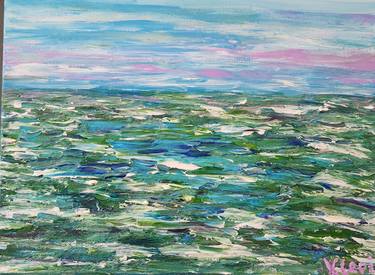 Original Abstract Expressionism Seascape Paintings by Valerie Leri