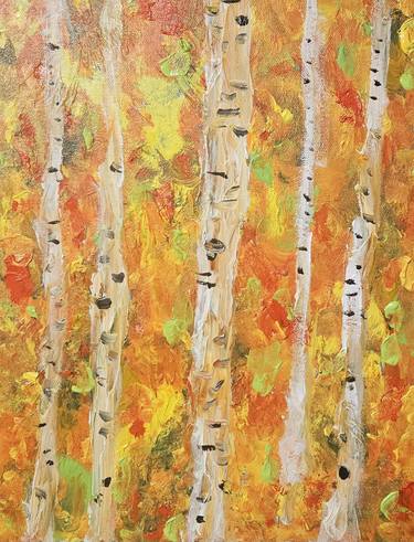 Original Abstract Expressionism Seasons Paintings by Valerie Leri