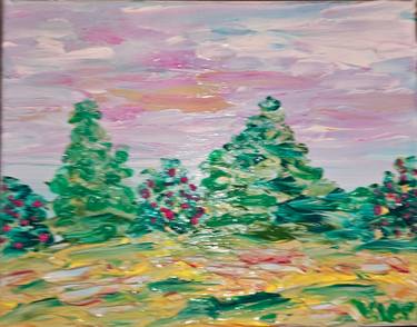 Original Abstract Expressionism Nature Painting by Valerie Leri