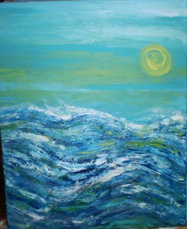 Original Abstract Seascape Paintings by Valerie Leri