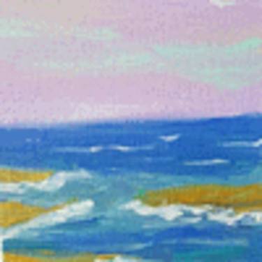 Original Abstract Expressionism Beach Paintings by Valerie Leri