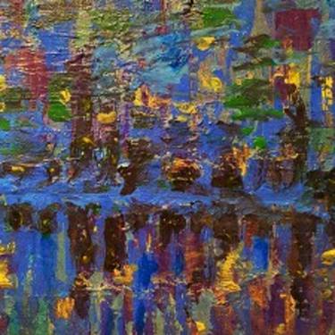 Original Abstract Expressionism Cities Paintings by Valerie Leri