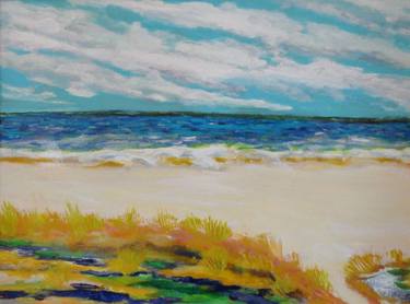 Original Expressionism Beach Paintings by Valerie Leri