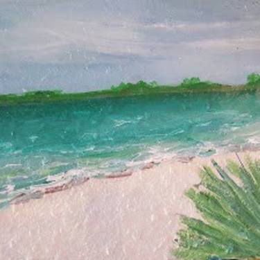 Original Abstract Expressionism Beach Paintings by Valerie Leri