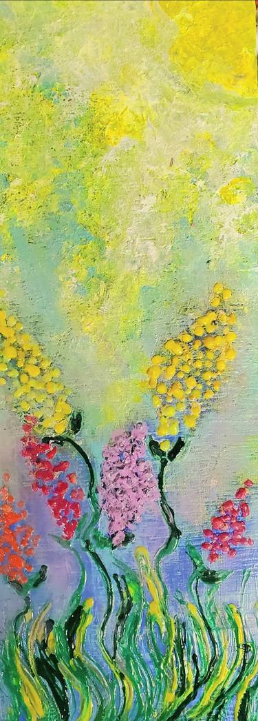 Original Abstract Expressionism Botanic Paintings by Valerie Leri