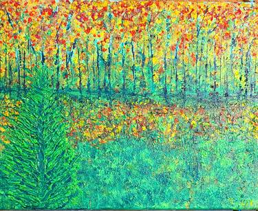 Original Expressionism Tree Paintings by Valerie Leri