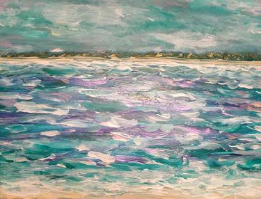 Original Abstract Beach Paintings by Valerie Leri