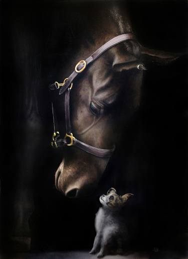 Print of Horse Paintings by Ivan Pili