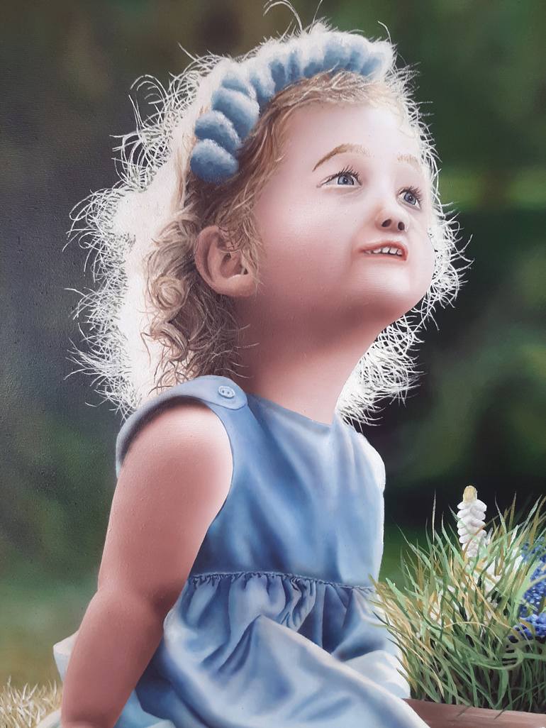 Original Figurative Children Painting by Ivan Pili