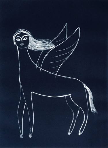 Original Figurative Horse Paintings by Bianca Tschaikner