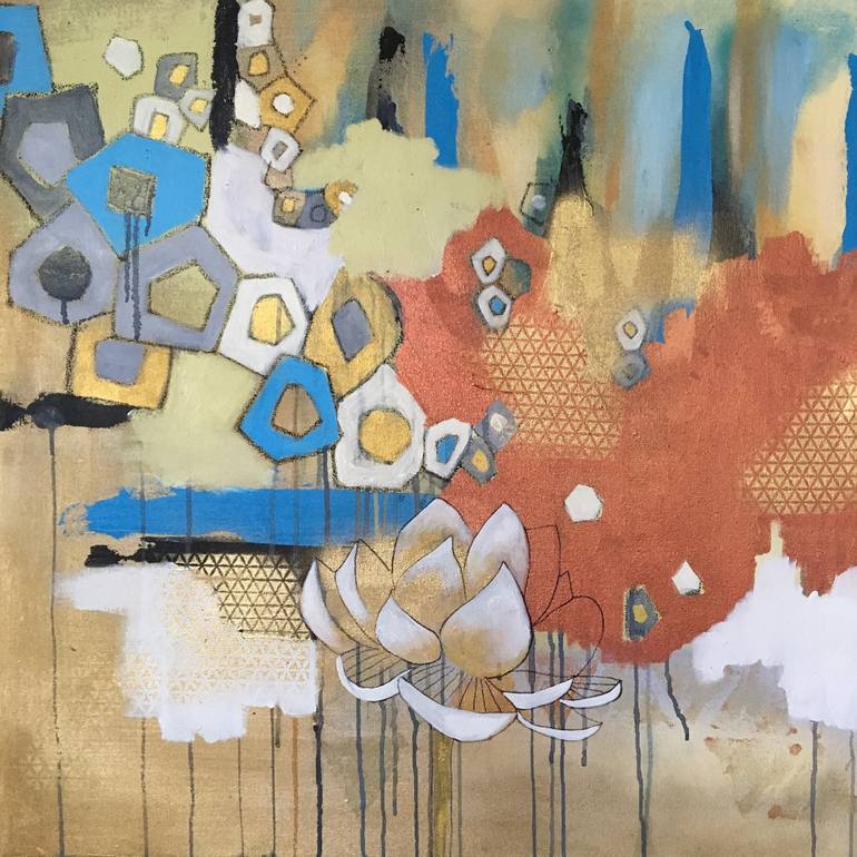 Original Modern Abstract Painting by Leah Guzman