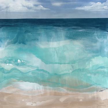 Original Modern Beach Paintings by Leah Guzman