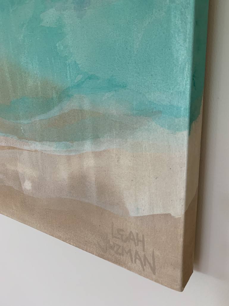 Original Modern Beach Painting by Leah Guzman