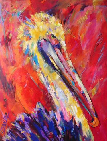 Print of Abstract Expressionism Animal Paintings by Sue Bayley