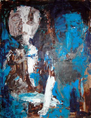 Original Abstract Portrait Paintings by Marleen Swenne