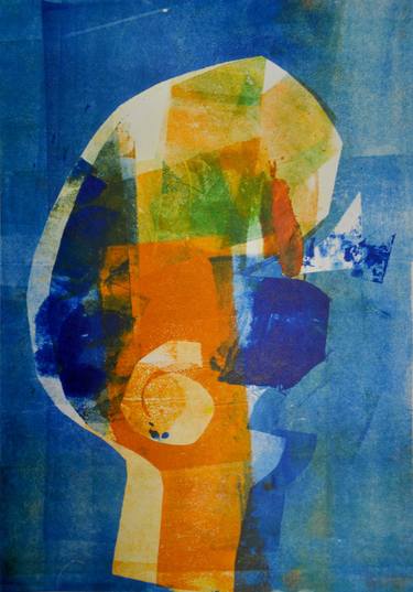 Original Portraiture Abstract Printmaking by Marleen Swenne