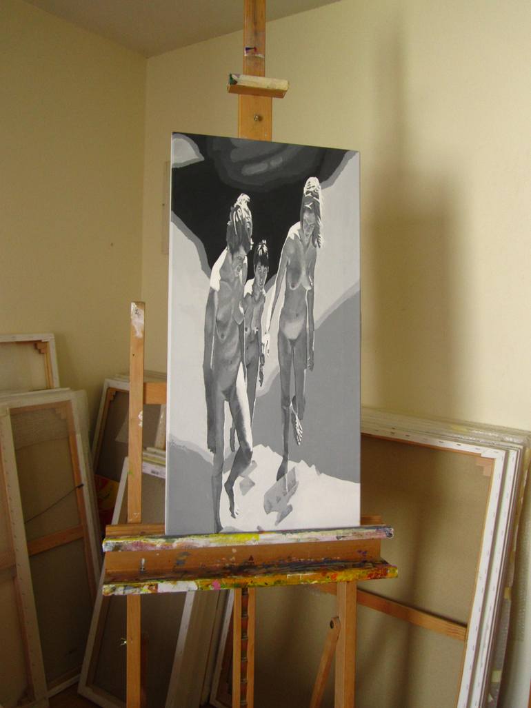 Original Figurative Nude Painting by Ludovic Jaccoud