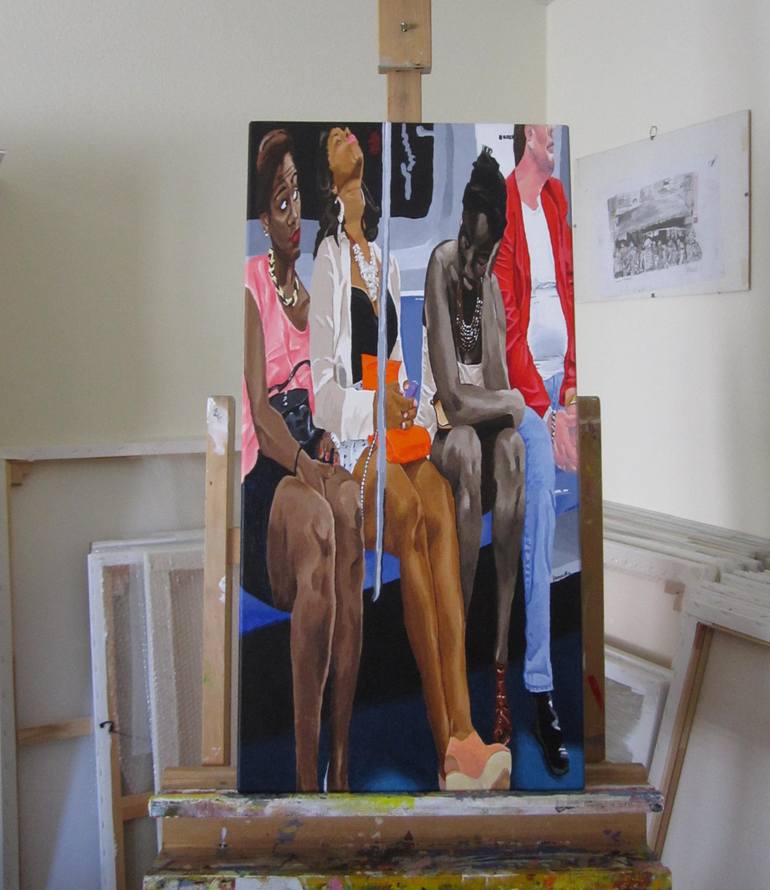 Original Figurative People Painting by Ludovic Jaccoud