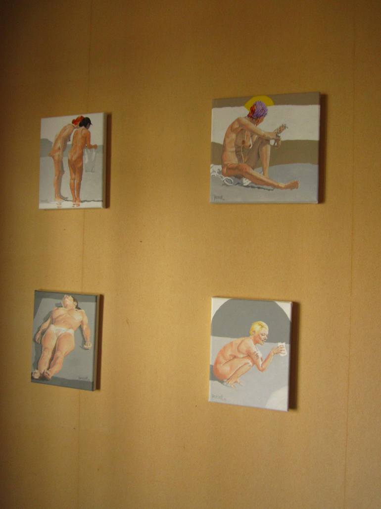 Original Figurative Nude Painting by Ludovic Jaccoud