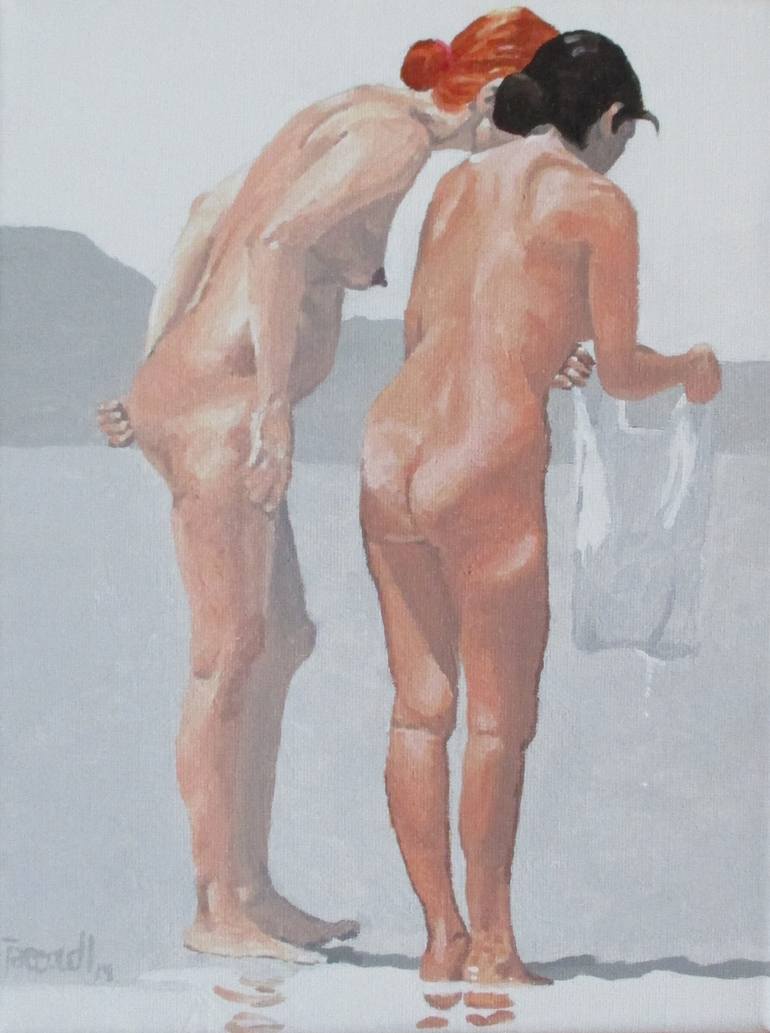 Original Figurative Nude Painting by Ludovic Jaccoud