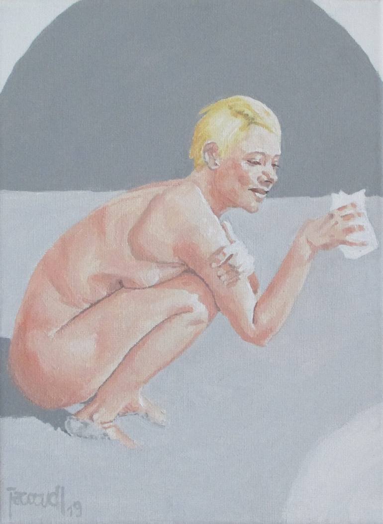 Original Figurative Nude Painting by Ludovic Jaccoud