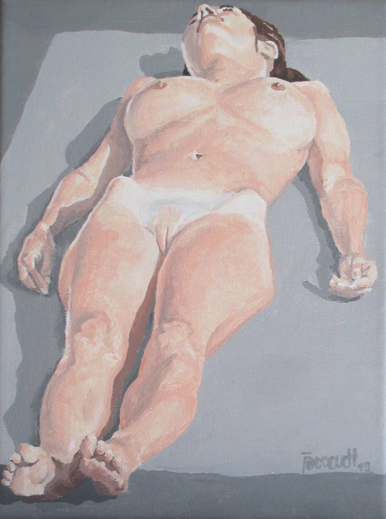 Original Figurative Nude Painting by Ludovic Jaccoud