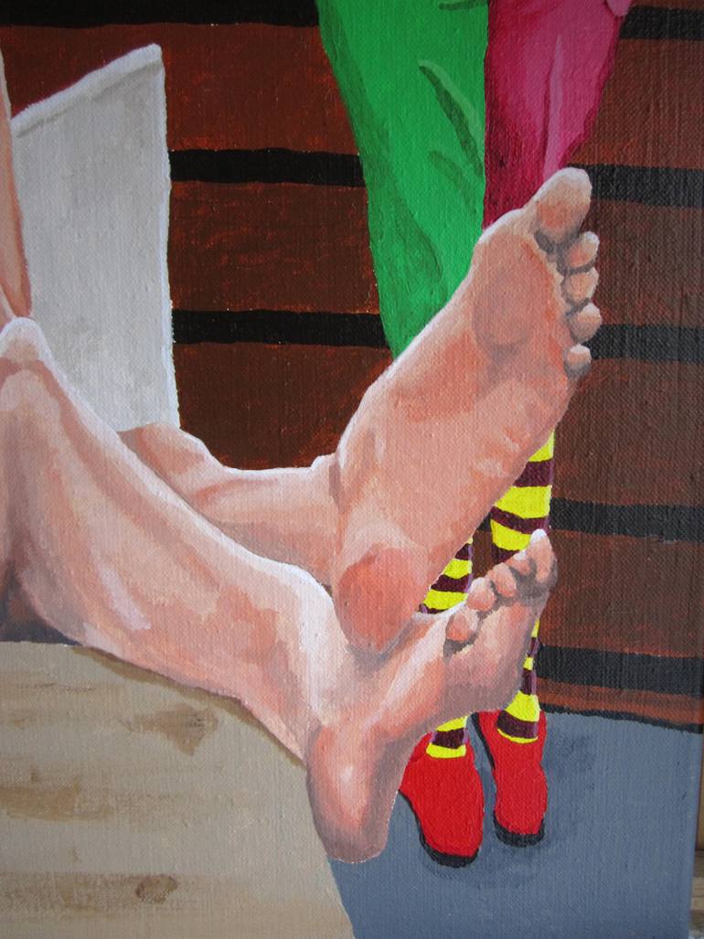 Original Expressionism People Painting by Ludovic Jaccoud