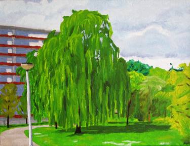 Le Saule Pleureur – Paysage Contemporain (Weeping Willow - Contemporary Landscape) thumb