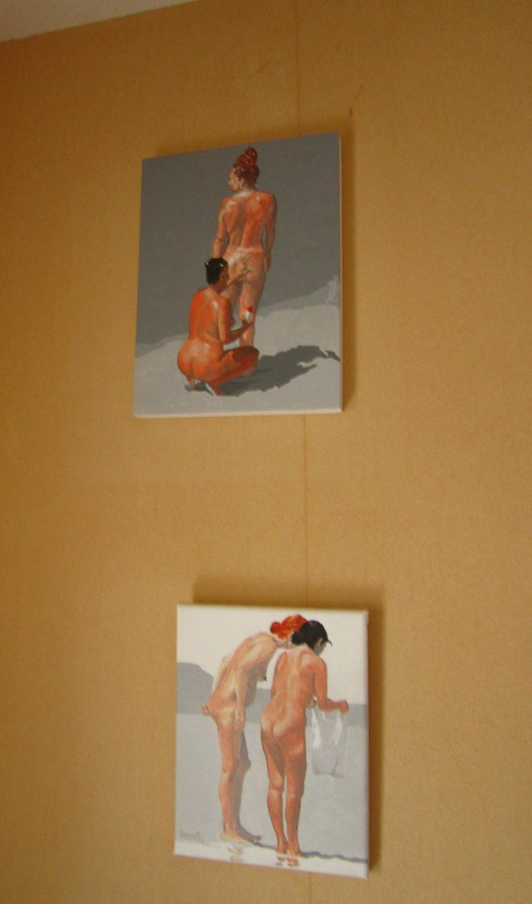 Original Figurative Nude Painting by Ludovic Jaccoud