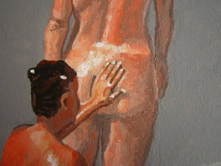 Original Nude Painting by Ludovic Jaccoud