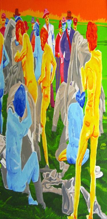 Original Figurative People Painting by Ludovic Jaccoud