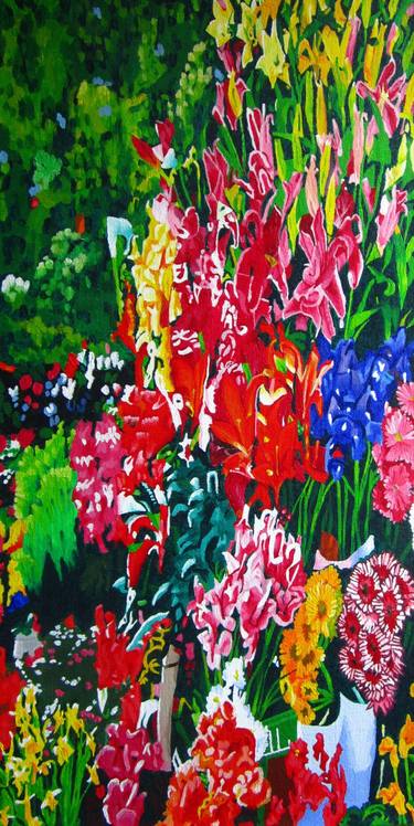 Original Contemporary Floral Painting by Ludovic Jaccoud