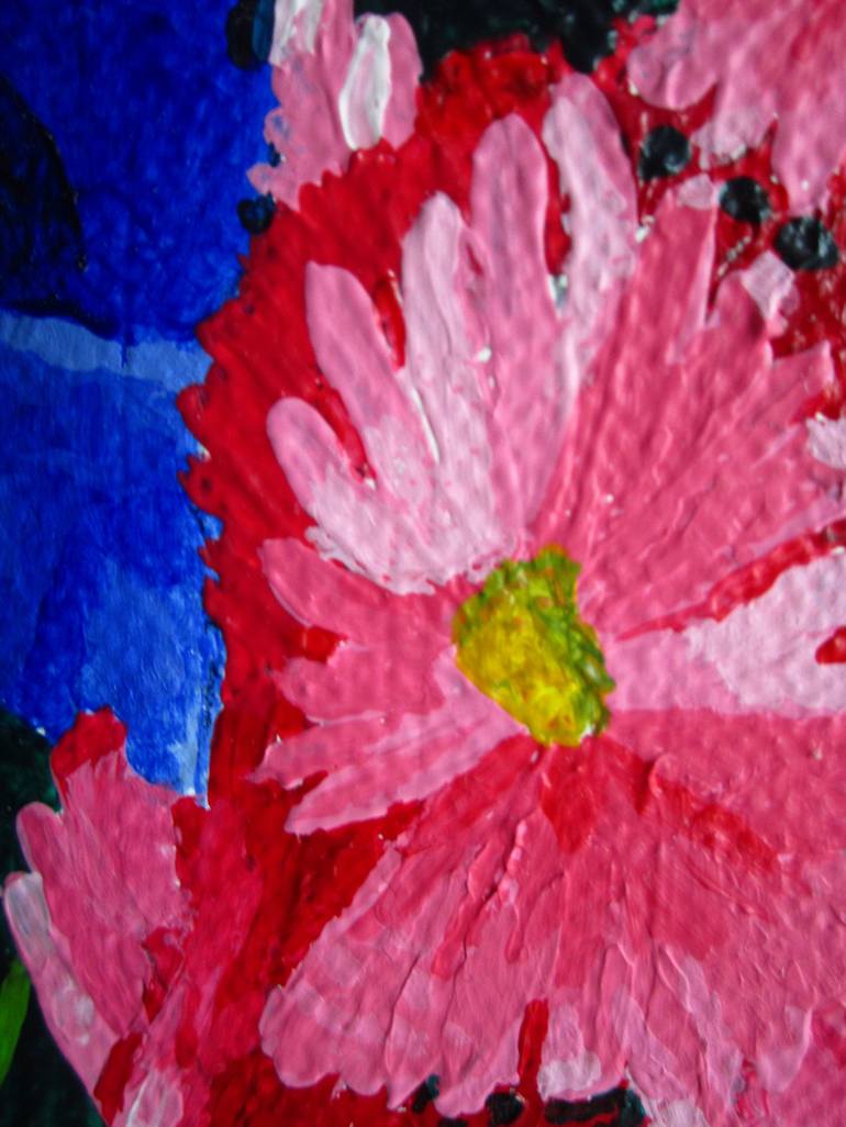 Original Floral Painting by Ludovic Jaccoud