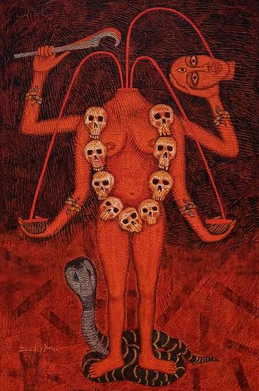 Original Surrealism Classical Mythology Paintings by Sudip Das