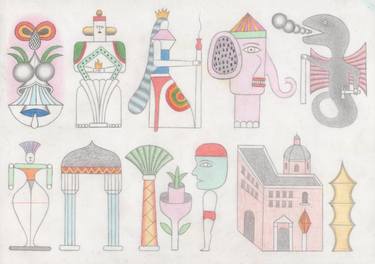 Original Pop Art Fantasy Drawings by Flavio Morais