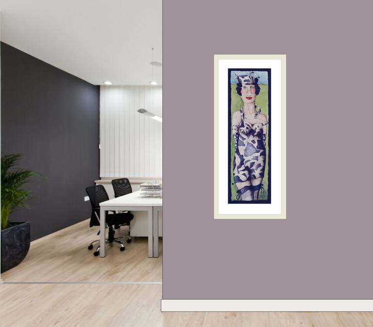 Original Figurative Fashion Painting by Louise De Winter
