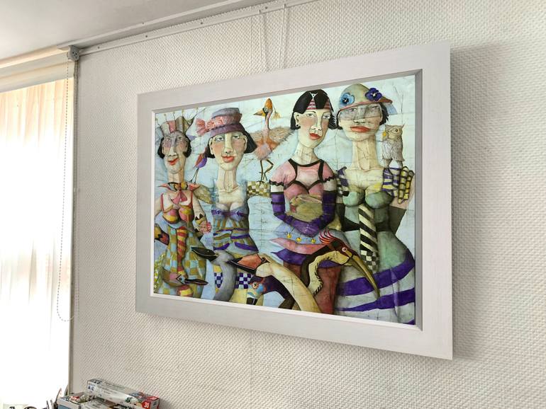 Original Figurative Women Painting by Louise De Winter