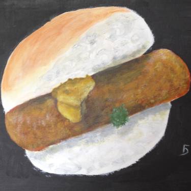 Original Figurative Food Paintings by Fred Damler