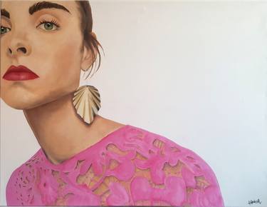 Original Figurative Women Paintings by Agostina Hebilla