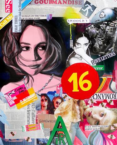Original Pop Art Celebrity Collage by Laura Stöckl