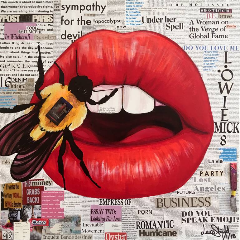 Busy Bee Painting by Laura Stöckl | Saatchi Art