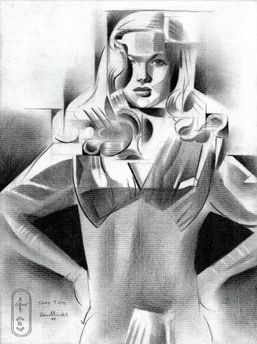 Print of Art Deco People Drawings by Corné Akkers