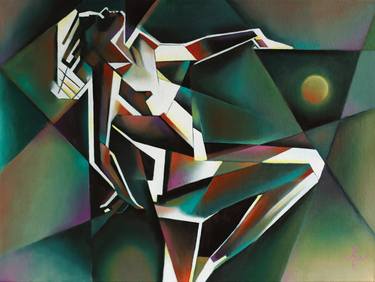Original Art Deco Nude Paintings by Corné Akkers