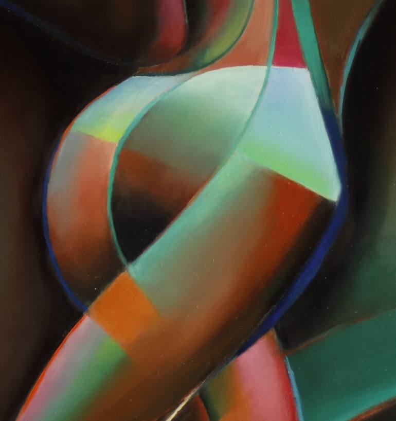 Original Cubism Nude Painting by Corné Akkers