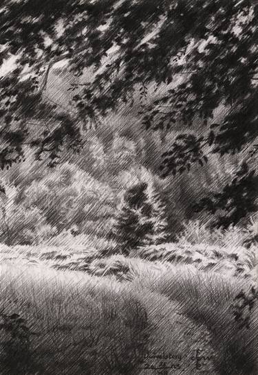 Print of Impressionism Landscape Drawings by Corné Akkers