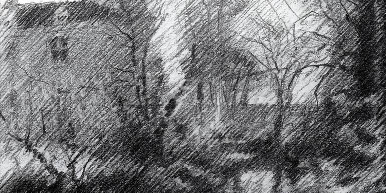 Original Impressionism Landscape Drawing by Corné Akkers