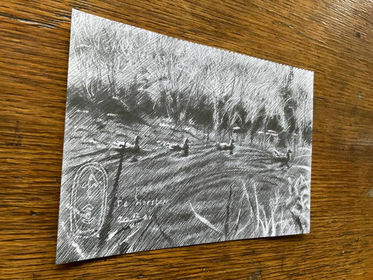 Original Impressionism Landscape Drawing by Corné Akkers