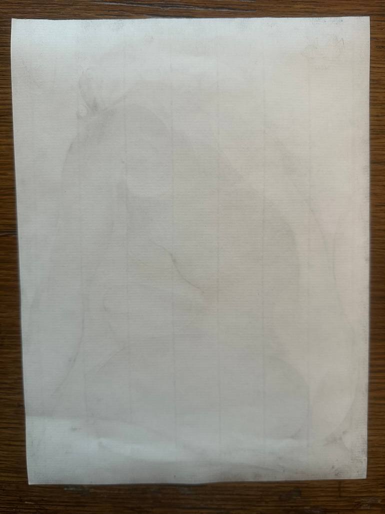 Original Cubism Nude Drawing by Corné Akkers